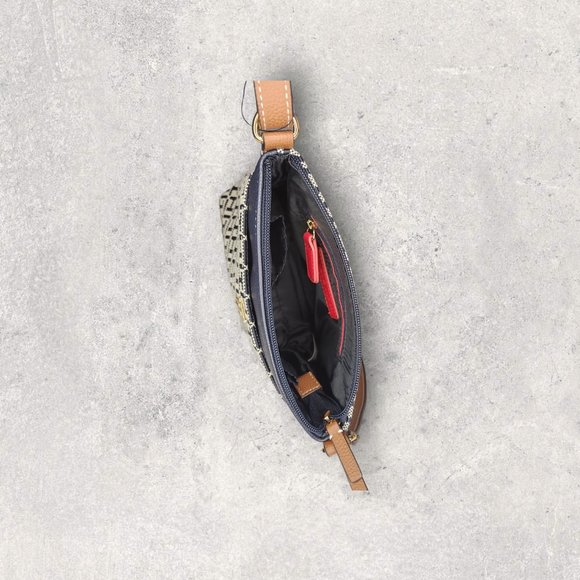 Tommy Hilfiger Jacquard Crossbody - Navy Blue - NWT - Picture 6 of 6